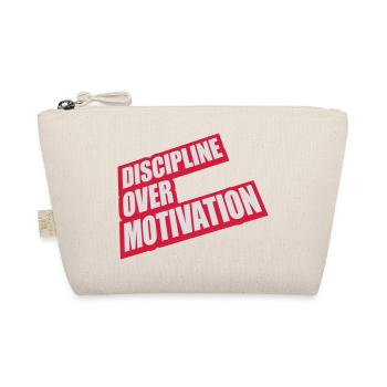 discipline over motivation Zitat - Bio-Täschchen - Natur - Vorne