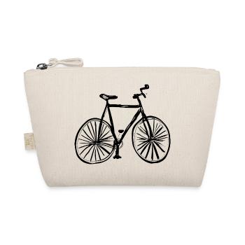 Bicycle Doodle Bicycles Cycling Silhouette 7 - Organic Pouch - nature - Front