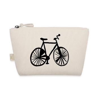 Bicycle Doodle Bicycles Cycling Vector 7 - Organic Pouch - nature - Front