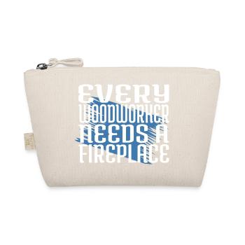 birthday present idea carpenter saw dad fun gift - Organic Pouch - nature - Front