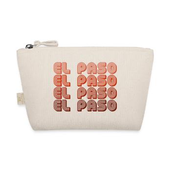 El Paso Gradient Retro Pattern - Organic Pouch - nature - Front