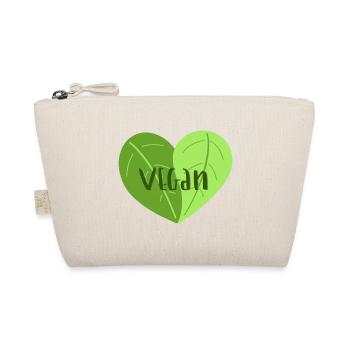 Veganherz - Bio-Täschchen - Natur - Vorne
