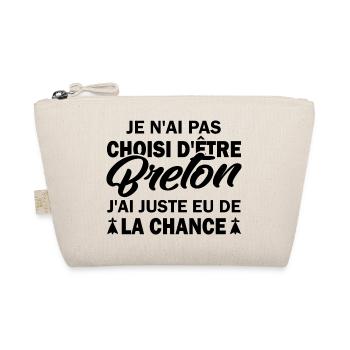 pas choisi d être breton / cadeau humour breton - Trousse biologique - nature - Devant