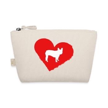 Frenchie, Bully, French Bulldog, Gift - Organic Pouch - nature - Front
