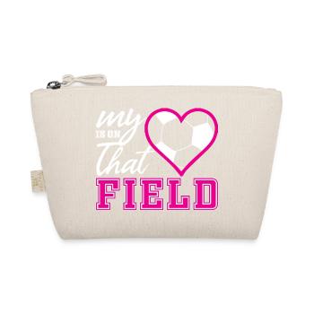 My Hearts Is On That Field Football Sports Lovers - Organic Pouch - nature - Front