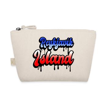 Reykjavík Island Design - Organic Pouch - nature - Front