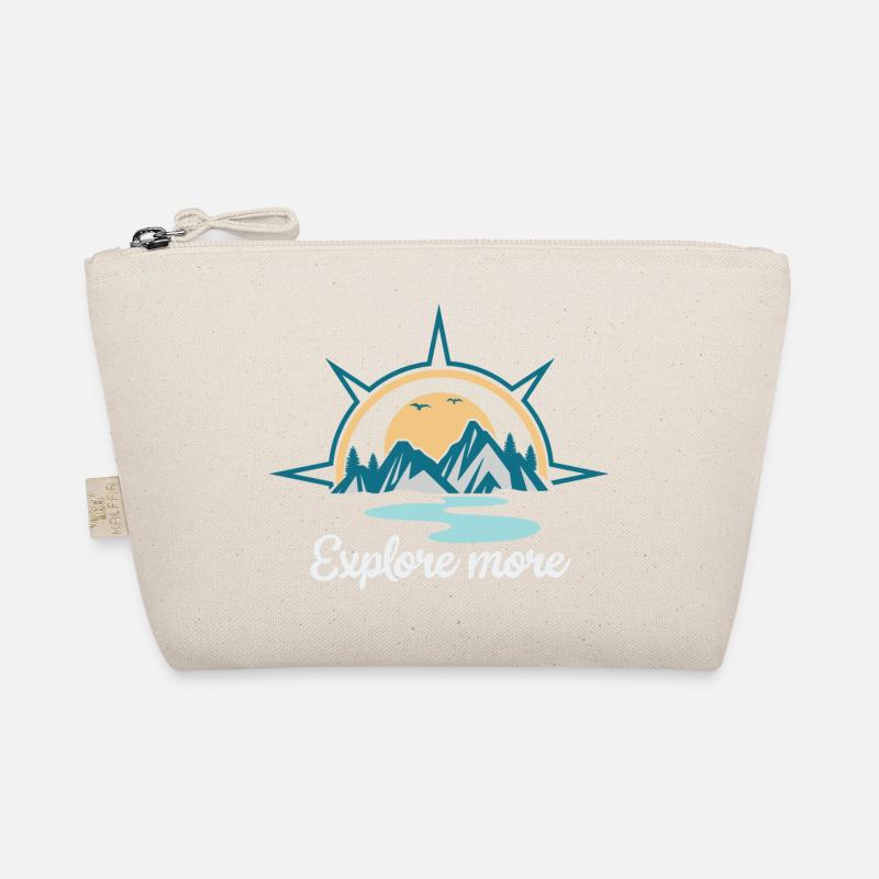 Discover more. explore more. hiking, exploring, Organic Pouch