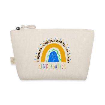 Kindergarten Leopard Rainbow - Organic Pouch - nature - Front