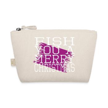Love Funny Gym Fish Quote Comic Adventure - Organic Pouch - nature - Front
