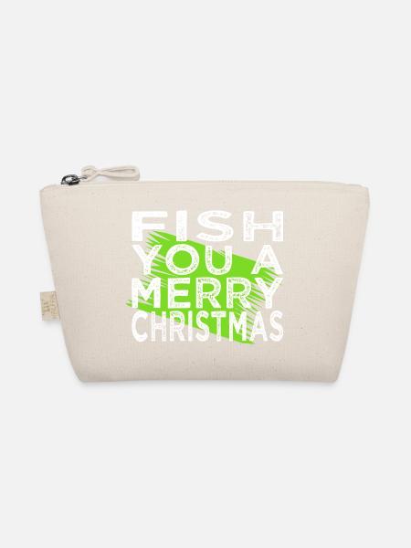 bodybuilding angling gift idea comic joke fish - Bio-Täschchen - Natur - Vorne