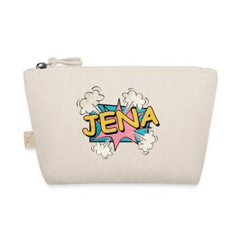 Jena Germany City Font Pop Art Comic - Organic Pouch - nature - Front
