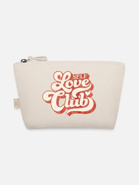 SELF LOVE CLUB GROOVY 70s TYPO - Trousse biologique - nature - Devant