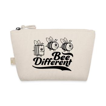 bee different saying quote - Organic Pouch - nature - Front