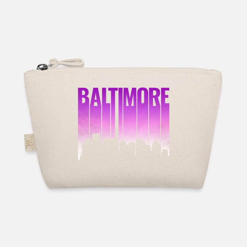Baltimore Skyline Gradient Bio-Täschchen
