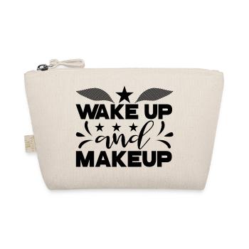 Wake Up and Makeup - Bio-Täschchen - Natur - Vorne
