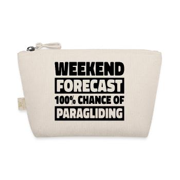 Weekend Forecast 100% Chance Of Paragliding Parach - Bio-Täschchen - Natur - Vorne