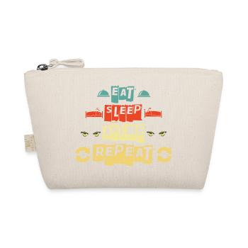 Eat Sleep Anime Repeat Ramen Kawaii Japanese Manga - Organic Pouch - nature - Front