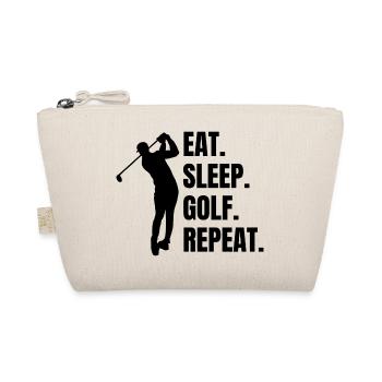 Golfspielerin Golf Spruch Golfball Golfschläger - Bio-Täschchen - Natur - Vorne