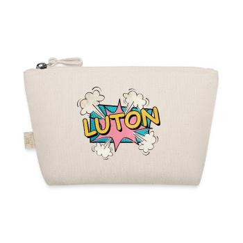 Luton Angleterre UK City Font Pop Art Comic - Trousse biologique - nature - Devant