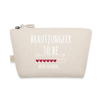 Brautjungfer Junggesellenabschied Braut Geschenk - Bio-Täschchen - Natur - Vorne