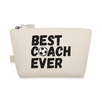 Der beste Trainer der Welt T-Shirt Tasse Geschenk - Bio-Täschchen - Natur - Vorne