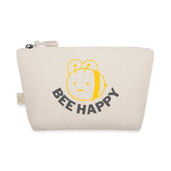 Bee happy - Bio-Täschchen - Natur - Vorne