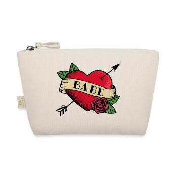 Tatouage de coeur Babe - Trousse biologique - nature - Devant