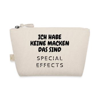 Ich habe keine Macken das sind Special Effects - Bio-Täschchen - Natur - Vorne