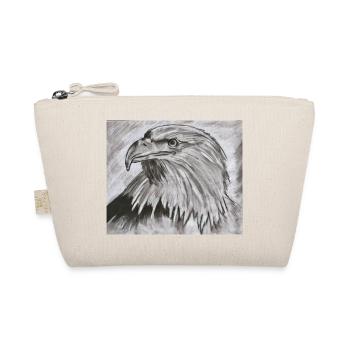 King of the Skies – Eagle Head Illustration - Organic Pouch - nature - Front