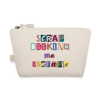 cadeau t-shirt humour Scrapbooking ma thérapie - Trousse biologique - nature - Devant