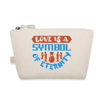LOVE IS A SYMBOL OF ETERNITY - Organic Pouch - nature - Front