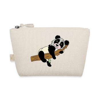 Panda auf Ast Illustration - Bio-Täschchen - Natur - Vorne