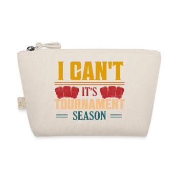 I Can't. It's Tournament Season. Trading Cards Fun - Organic Pouch - nature - Front