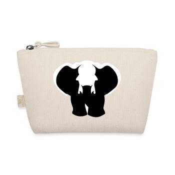 Little Elephant Cartoon Cute Vector 2 - Organic Pouch - nature - Front