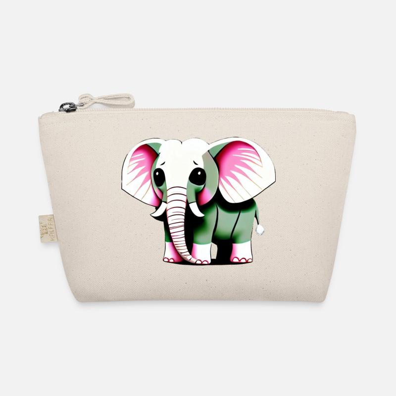 Petit éléphant Dessin animé Cute Love Adventure 6 Trousse biologique