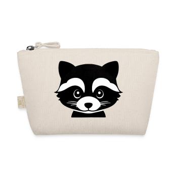 Raccoons Cute Cartoon Raccoon 16 - Organic Pouch - nature - Front