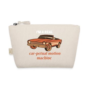 I'm A Real CAR-Petual Motion Machine Retro Car - Bio-Täschchen - Natur - Vorne