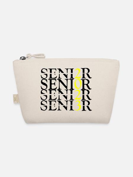 Senior 2023 Seniornight Geschenk Geschenkidee Uni - Bio-Täschchen - Natur - Vorne