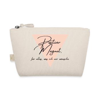 Affirmationspower: Positiver Magnet - Bio-Täschchen - Natur - Vorne