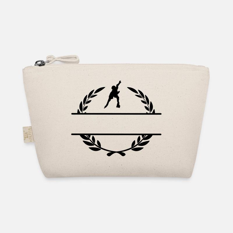 Rochen mit Lorbeerkranz-Monogramm Bio-Täschchen