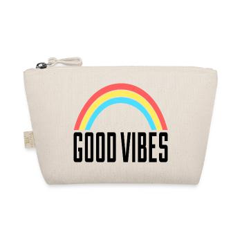 Good Vibes Regenbogen - Bio-Täschchen - Natur - Vorne
