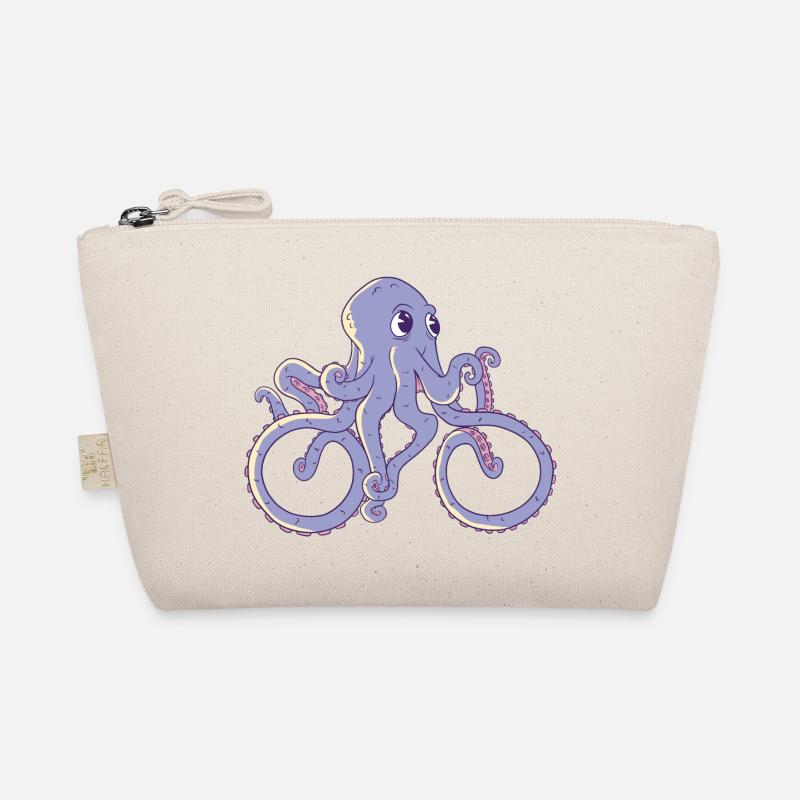 Octopus by bicycle Organic Pouch
