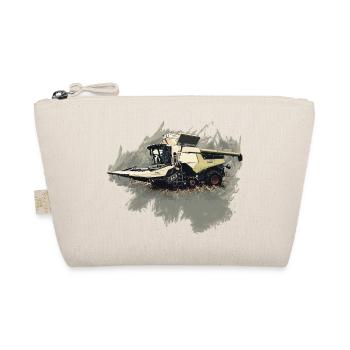 Corn Picker Combine Harvester Tractor - Organic Pouch - nature - Front