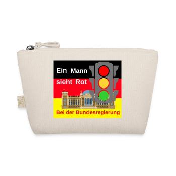 Ein Mann sieht Rot bei der Bundesregierung - Bio-Täschchen - Natur - Vorne
