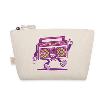 cute radio retro style - Organic Pouch - nature - Front