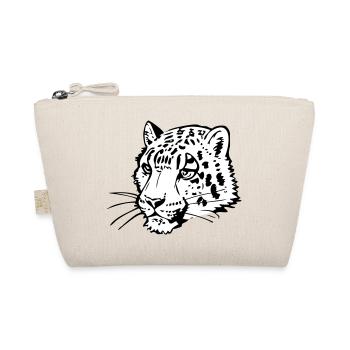 Léopard des neiges en poignée de bande dessinée - Trousse biologique - nature - Devant