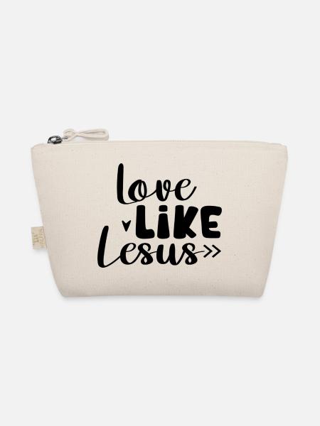 Love Like Jesus - Bio-Täschchen - Natur - Vorne