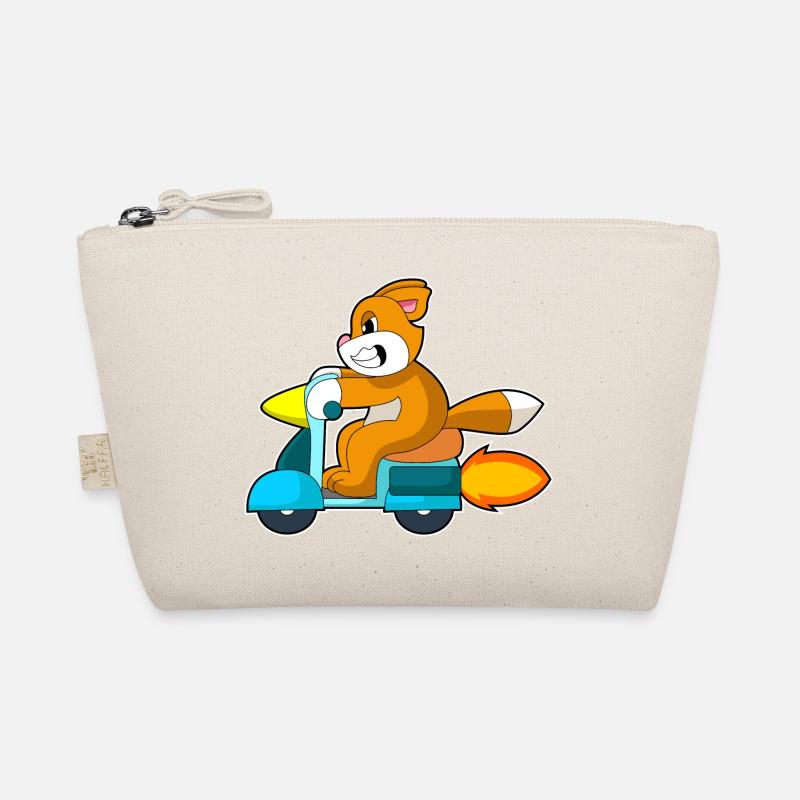 Katze Motorroller Bio-Täschchen