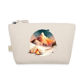 Tente et feu de camp en montagne pour les campeurs - Trousse biologique - nature - Devant