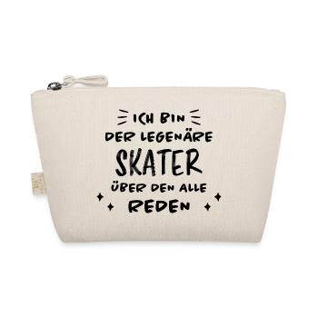 Skater Spruch Fun Skating Sprüche Skater Geschenk - Bio-Täschchen - Natur - Vorne